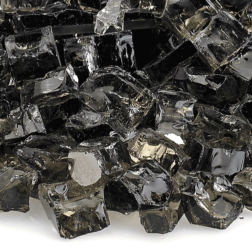 1/2" Bronze Reflective Fire Glass - 10lbs | AMS Fireplace