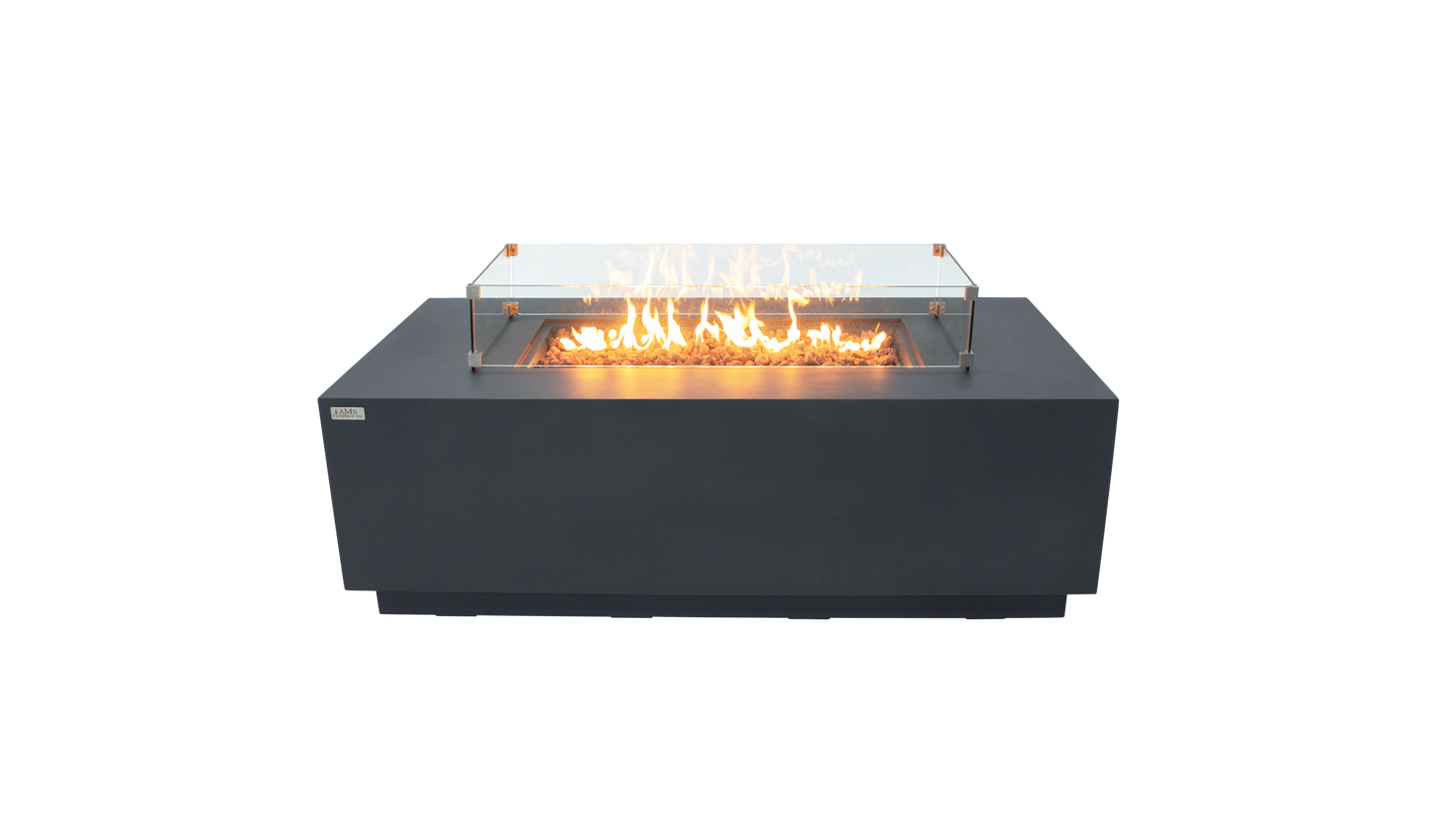 SEDONA Fire Table - Rectangular (66x32x22") - Concealed Tank Storage