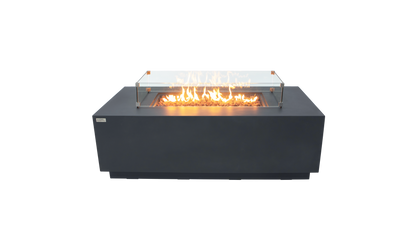SEDONA Fire Table - Rectangular (66x32x22") - Concealed Tank Storage