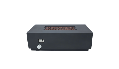 SEDONA Fire Table - Rectangular (66x32x22") - Concealed Tank Storage