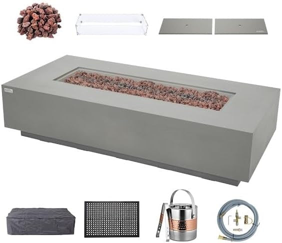 SAVANAH Fire Table - Rectangular (72x34x17")