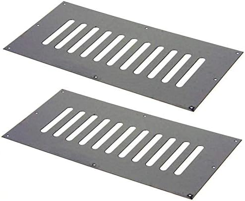 12"X6" Vent Enclosure or Vent Cover - Stainless Steel (Set of 2) | 321 Stainless Steel | Commercial Grade