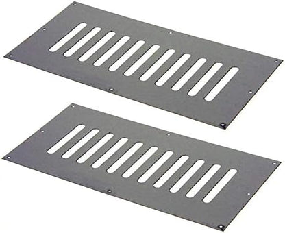12"X6" Vent Enclosure or Vent Cover - Stainless Steel (Set of 2) | 321 Stainless Steel | Commercial Grade