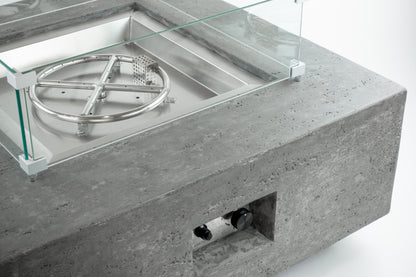 ALBANY Fire Table - Square (36x36x15") - Wind Guard & Burner Lid Included