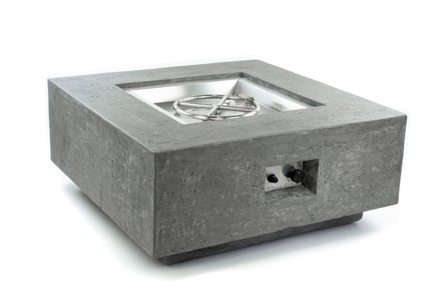 ALBANY Fire Table - Square (36x36x15") - Wind Guard & Burner Lid Included