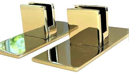 AMS Fireplace - Glass Screen Stainless Steel Bracket/Feet - Hardware Holds 3/8" - 1/2" Thickness for Fireplace Glass Protector Helps Screen Stand Up for Safety in Your Home
