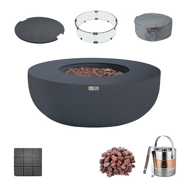 ECLIPSE Fire Bowl - Round (44"Dia.x17") Table Bundle