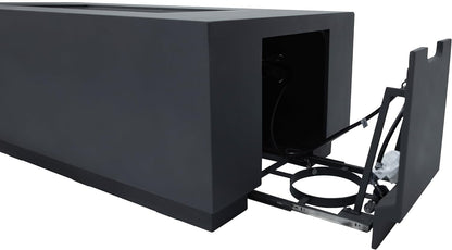 SEDONA Fire Table - Rectangular (66x32x22") - Concealed Tank Storage Bundle Table