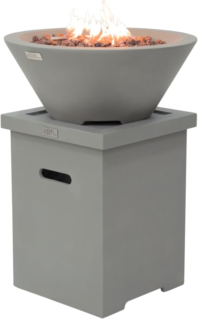 PORTLAND Pool Fire Bowl - Round (27"Dia. x 11") Bundle