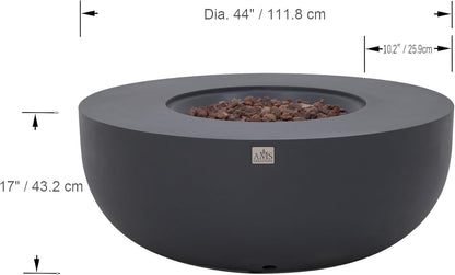 ECLIPSE Fire Bowl - Round (44"Dia.x17") Table Bundle
