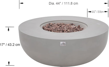 ECLIPSE Fire Bowl - Round (44"Dia.x17") Table Bundle