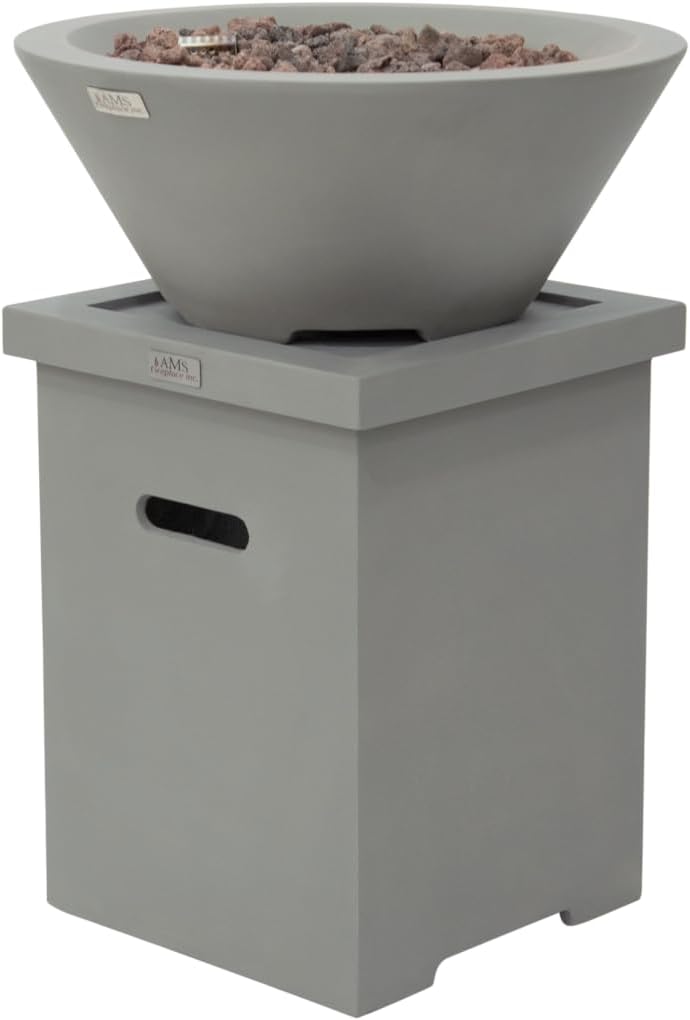 PORTLAND Pool Fire Bowl - Round (27"Dia. x 11") Bundle