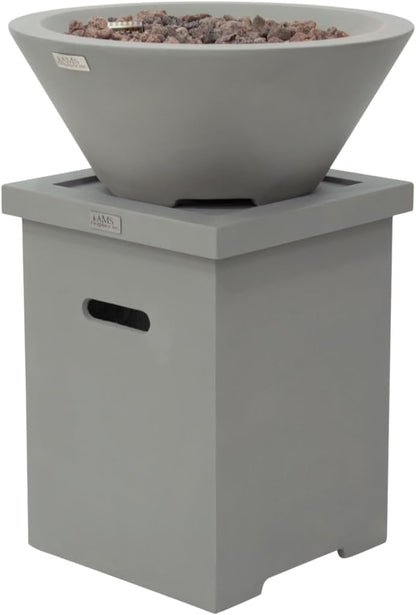 PORTLAND Pool Fire Bowl - Round (27"Dia. x 11") Bundle