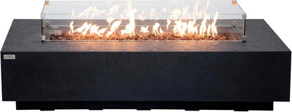 SAVANAH Fire Table - Rectangular (72x32x17") Table Bundle