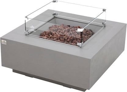 BROOKLYN Fire Table - Square (40x40x17") Bundle Table