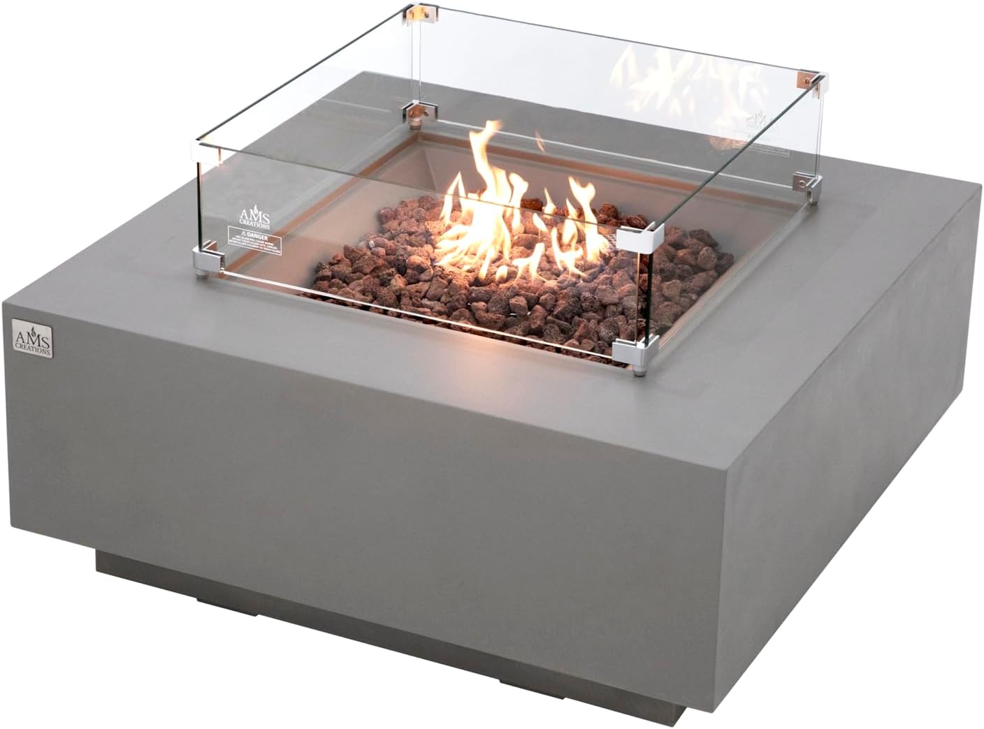 BROOKLYN Fire Table - Square (40x40x17") Bundle Table