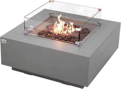 BROOKLYN Fire Table - Square (40x40x17") Bundle Table