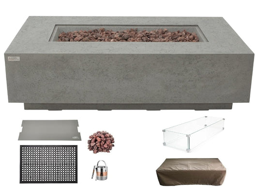 MADISON Fire Table - Rectangular (60x32x17") Bundle Table