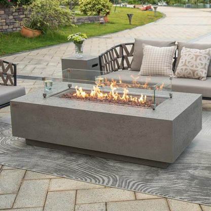 MADISON Fire Table - Rectangular (60x32x17") Bundle Table