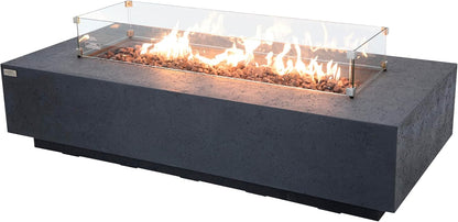 SAVANAH Fire Table - Rectangular (72x32x17") Table Bundle