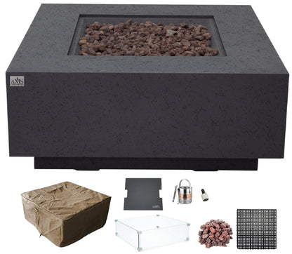 BROOKLYN Fire Table - Square (40x40x17") Bundle Table