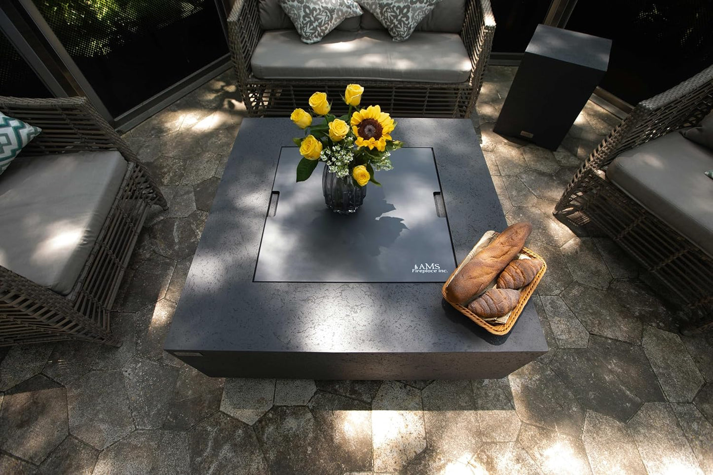 BROOKLYN Fire Table - Square (40x40x17") Bundle Table