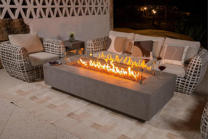SAVANAH Fire Table - Rectangular (72x32x17") Table Bundle