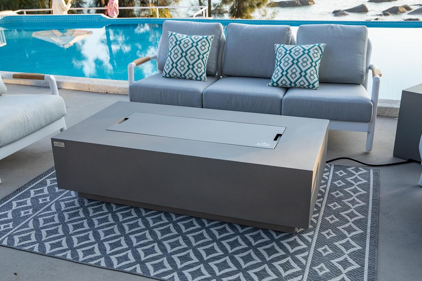 MADISON Fire Table - Rectangular (60x32x17") Bundle Table