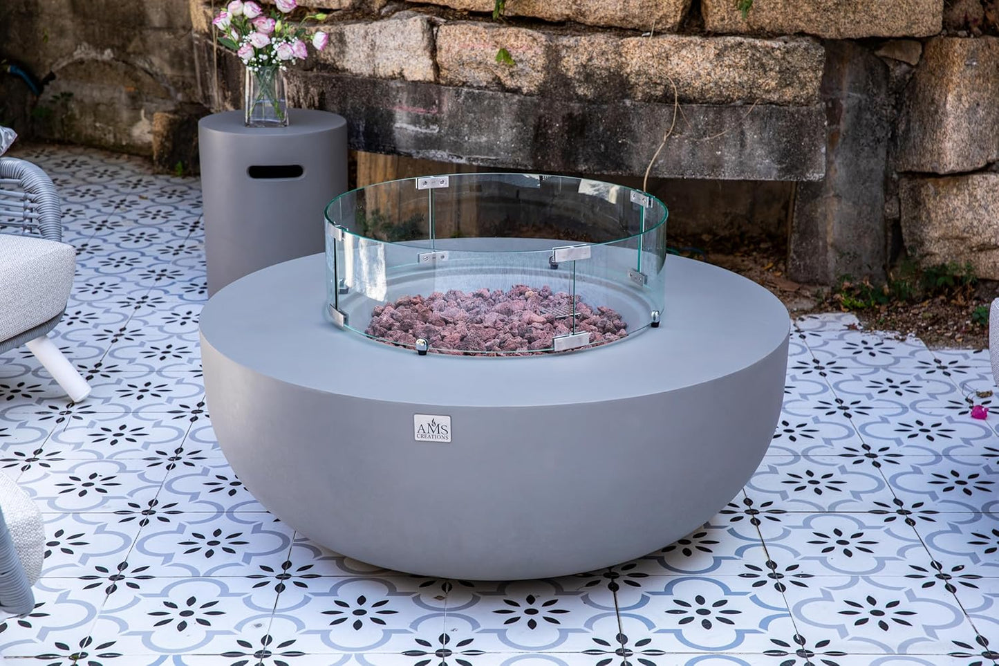 ECLIPSE Fire Bowl - Round (44"Dia.x17") Table Bundle
