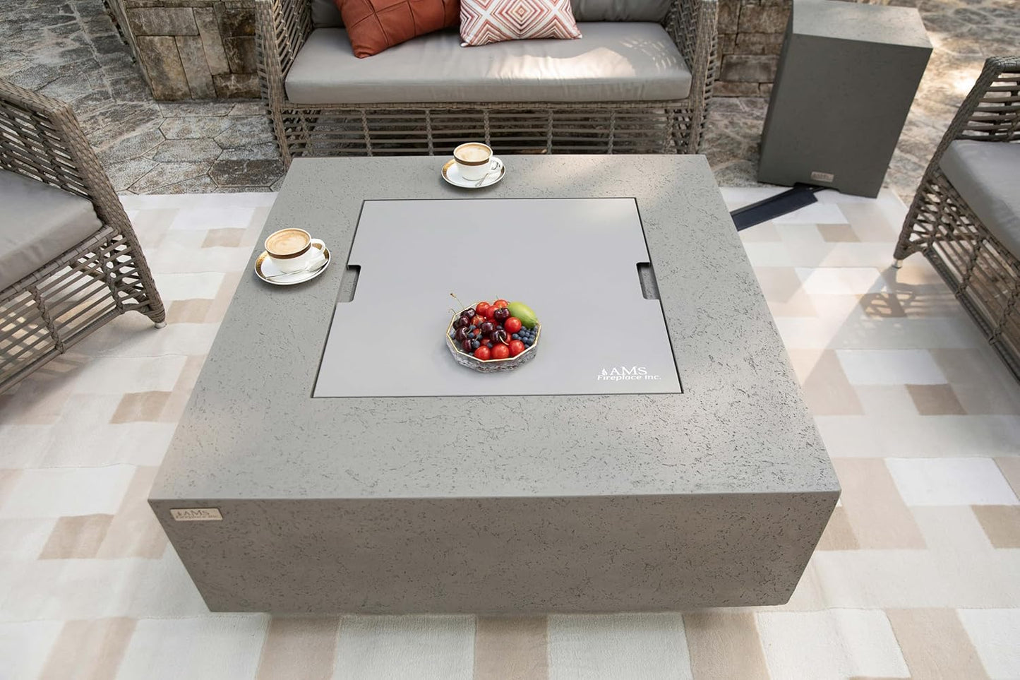 BROOKLYN Fire Table - Square (40x40x17") Bundle Table