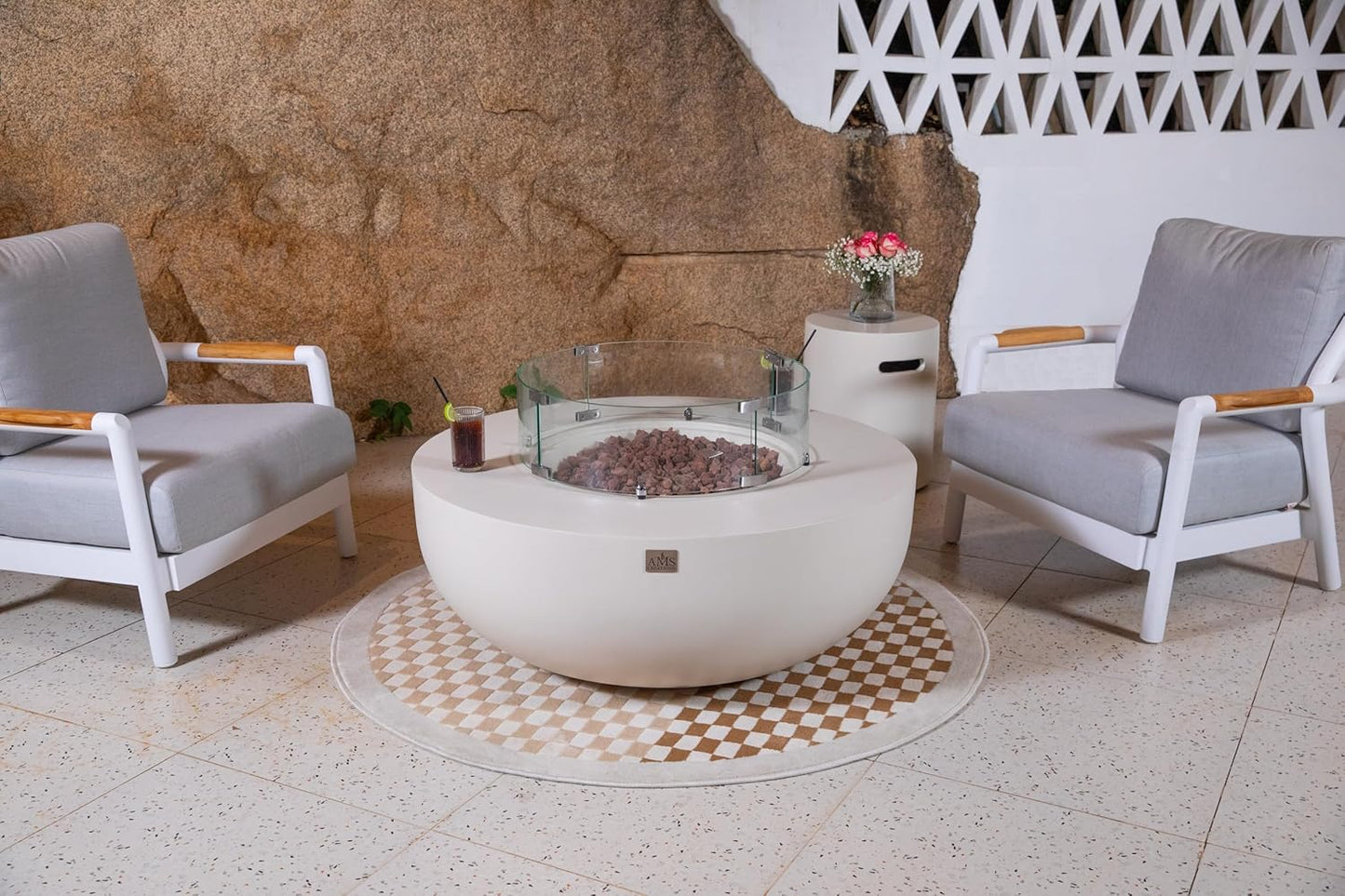 ECLIPSE Fire Bowl - Round (44"Dia.x17") Table Bundle