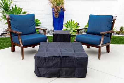 ALBANY Fire Table - Square (36x36x15") Table Bundle