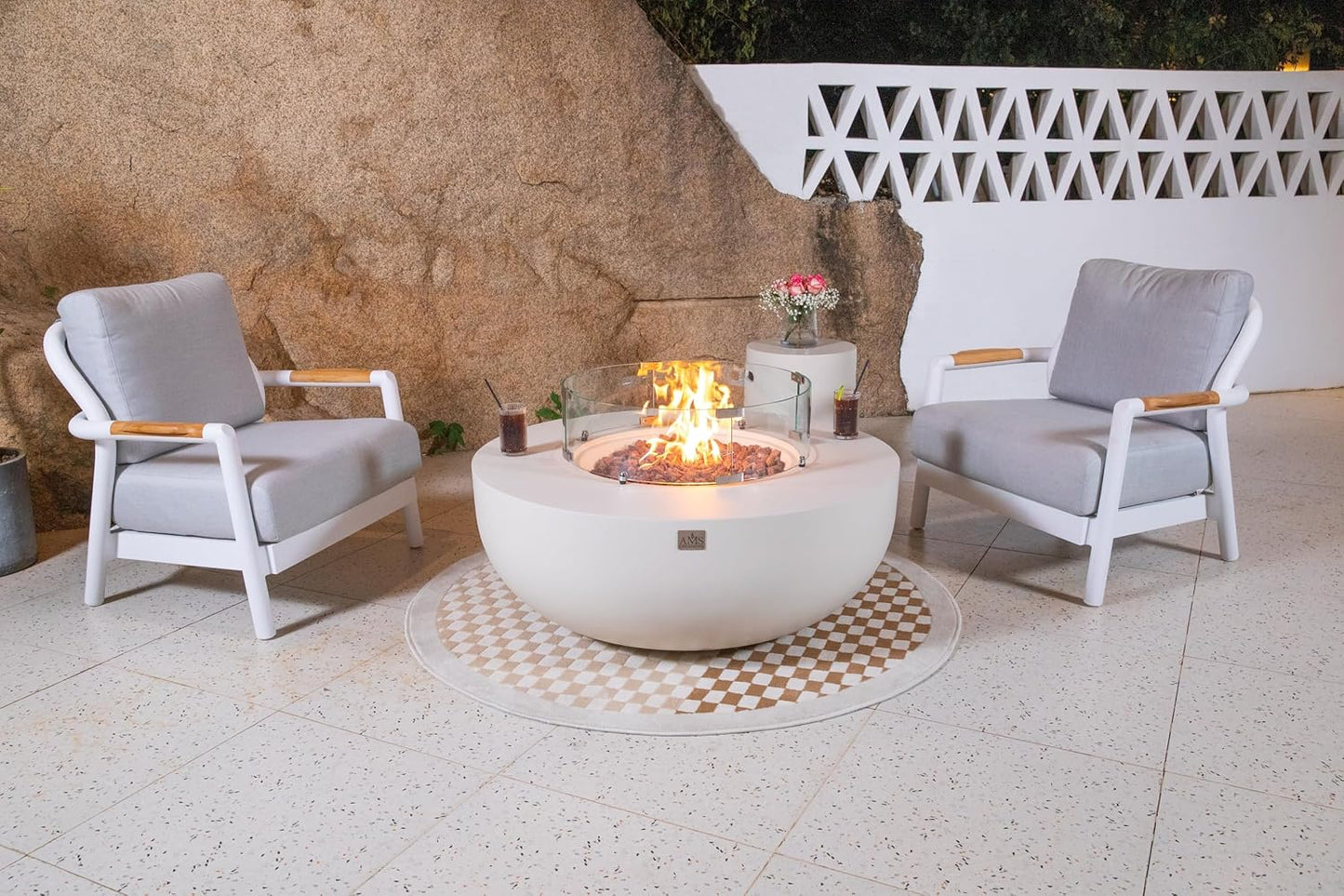 ECLIPSE Fire Bowl - Round (44"Dia.x17") Table Bundle
