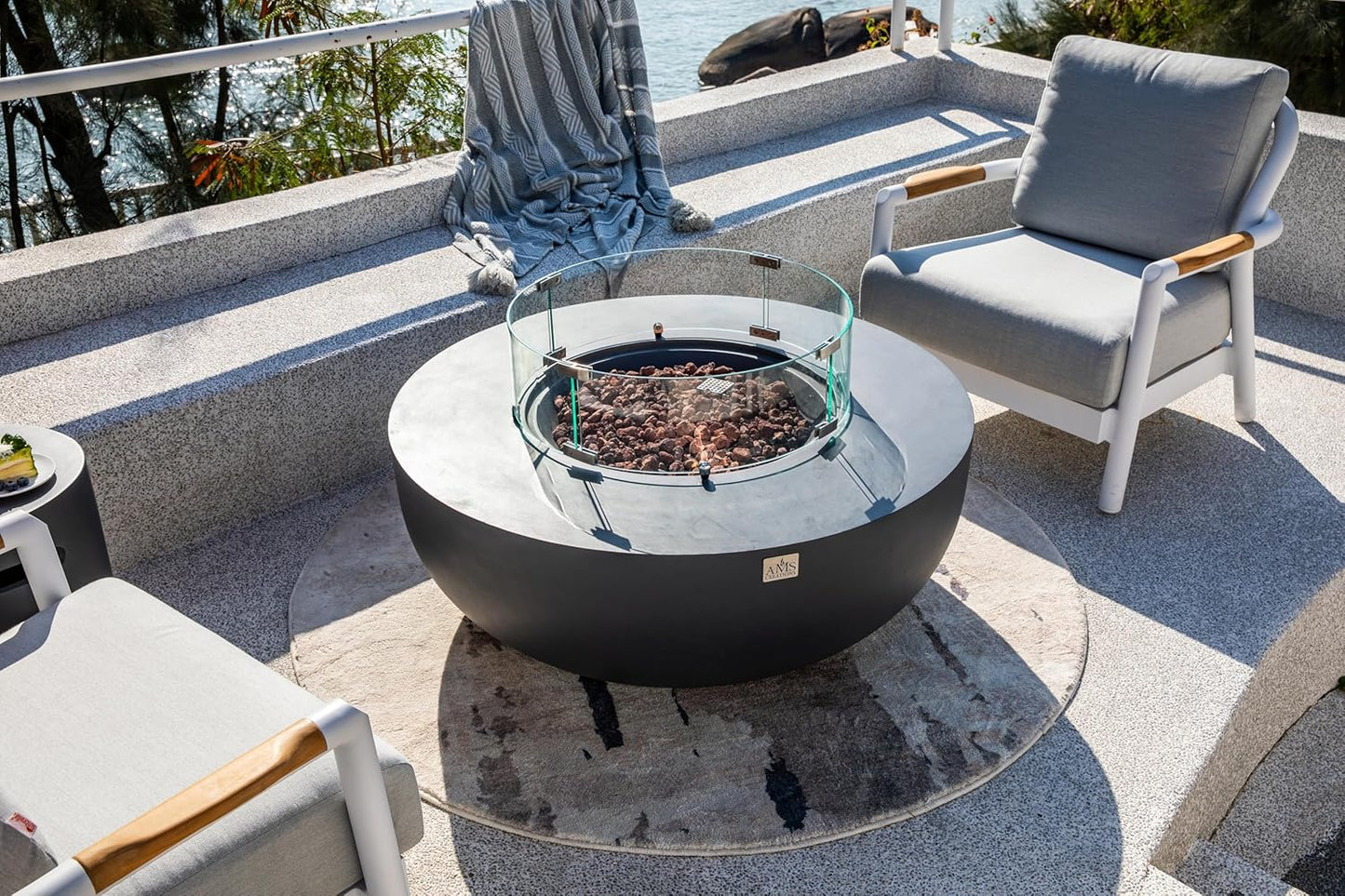ECLIPSE Fire Bowl - Round (44"Dia.x17") Table Bundle