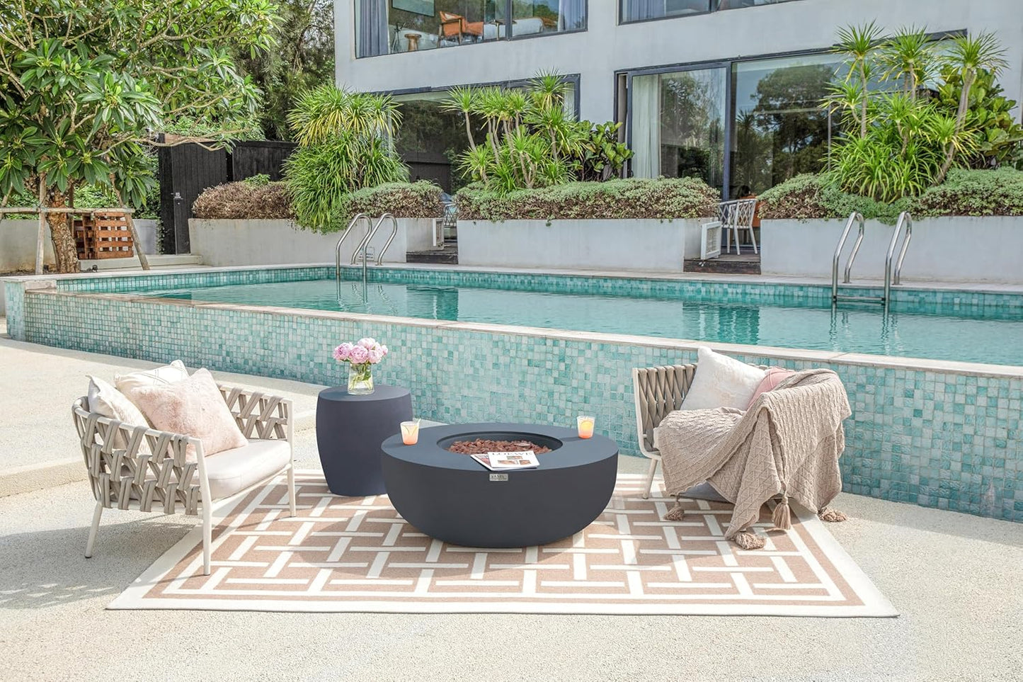 ECLIPSE Fire Bowl - Round (44"Dia.x17") Table Bundle