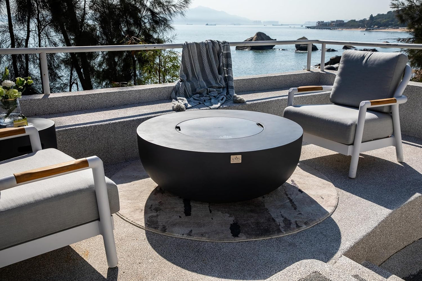 ECLIPSE Fire Bowl - Round (44"Dia.x17") Table Bundle