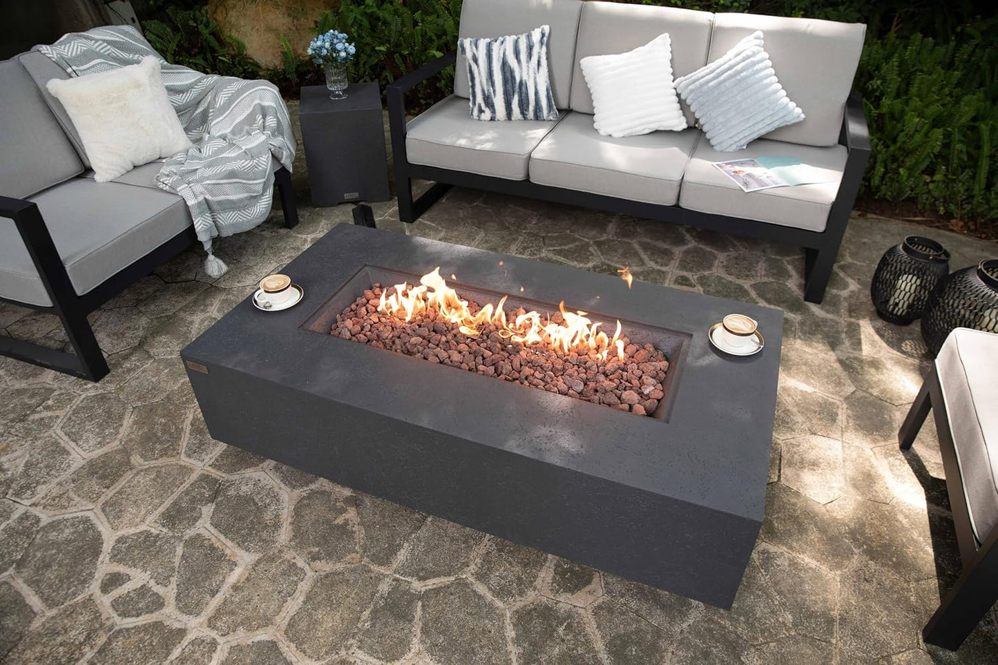 MADISON Fire Table - Rectangular (60x32x17") Bundle Table