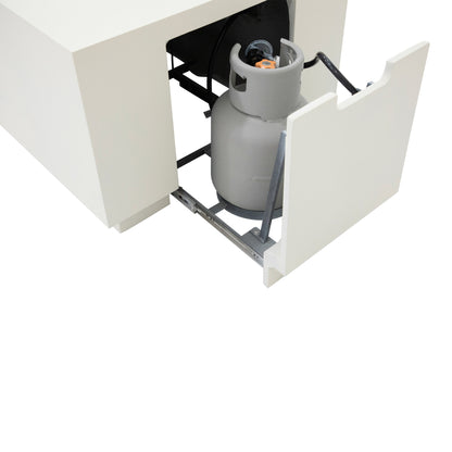 SEDONA Fire Table - Rectangular (66x32x22") - Concealed Tank Storage