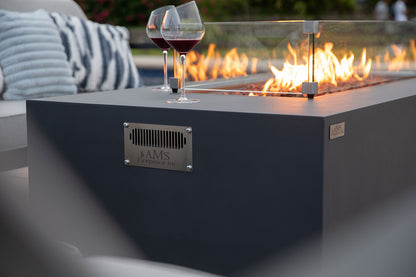 SEDONA Fire Table - Rectangular (66x32x22") - Concealed Tank Storage