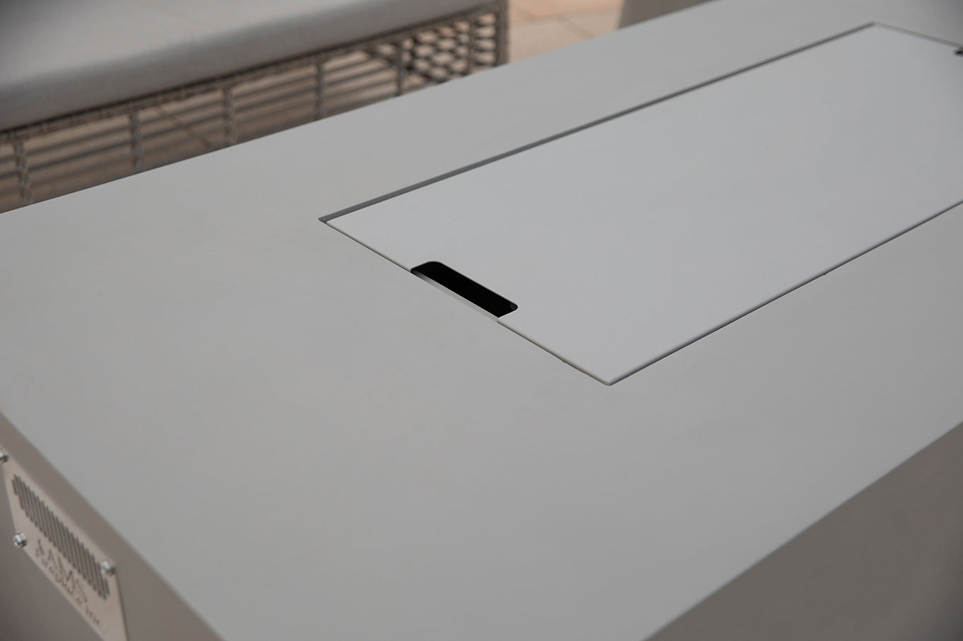 SEDONA Fire Table - Rectangular (66x32x22") - Concealed Tank Storage Bundle Table