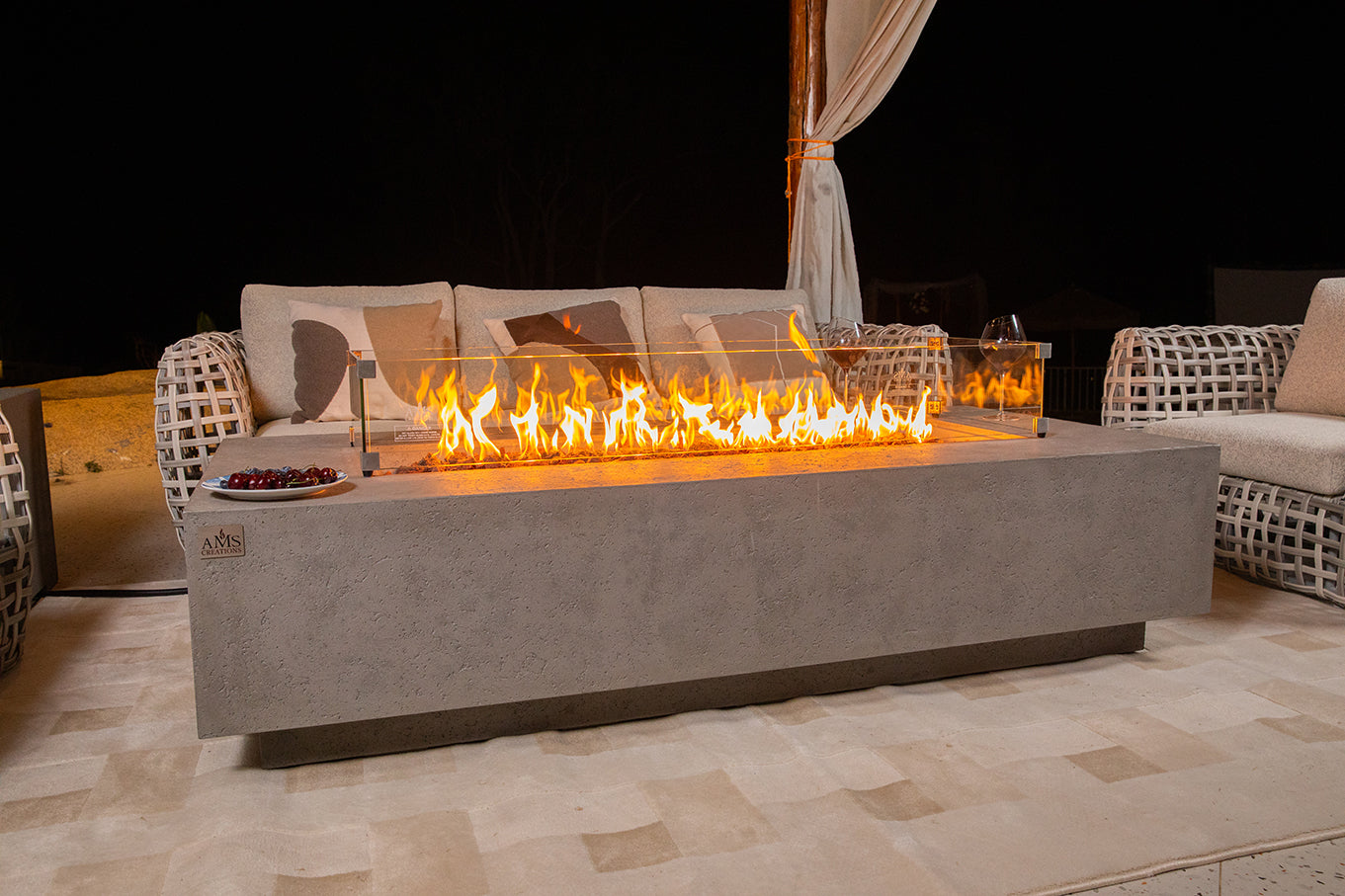 SAVANAH Fire Table - Rectangular (72x34x17")