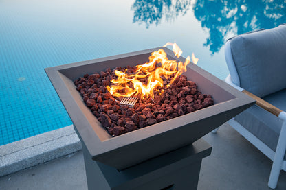 ROCKLAND Pool Fire Bowl Only- Square (27x27x11")