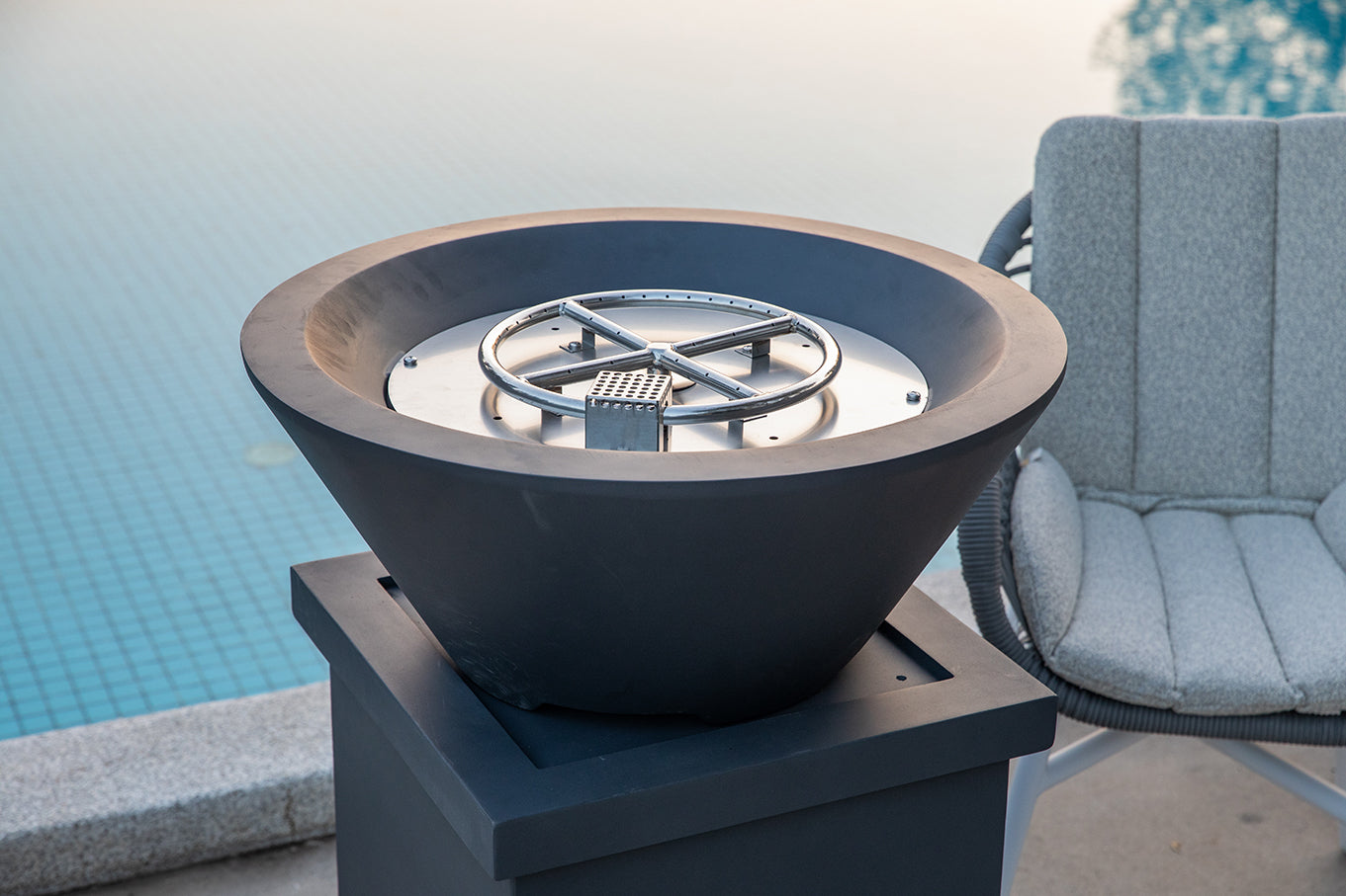 PORTLAND Pool Fire Bowl Only - Round (27"Dia. x 11")