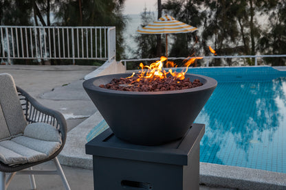 PORTLAND Pool Fire Bowl Only - Round (27"Dia. x 11")