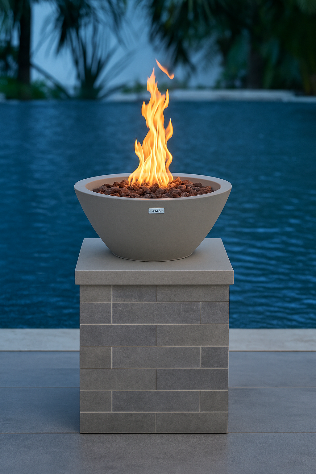 PORTLAND Pool Fire Bowl Only - Round (27"Dia. x 11")