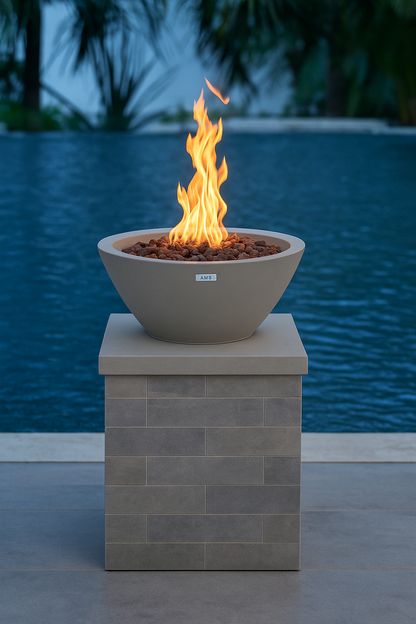 PORTLAND Pool Fire Bowl Only - Round (27"Dia. x 11")