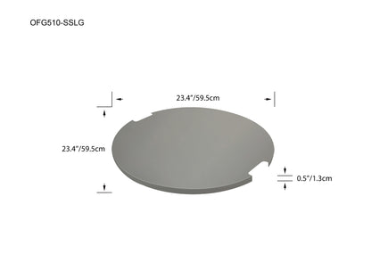 Encinitas Burner Lid 23" - Powder Coated