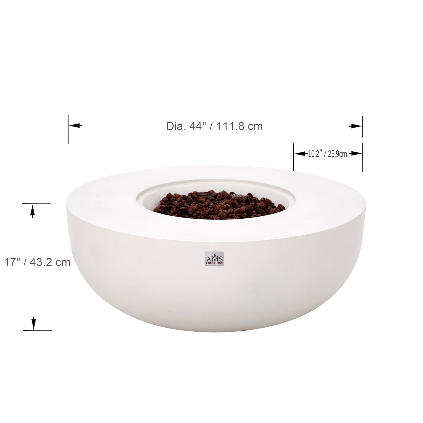 ECLIPSE Fire Bowl - Round (44"Dia.x17")
