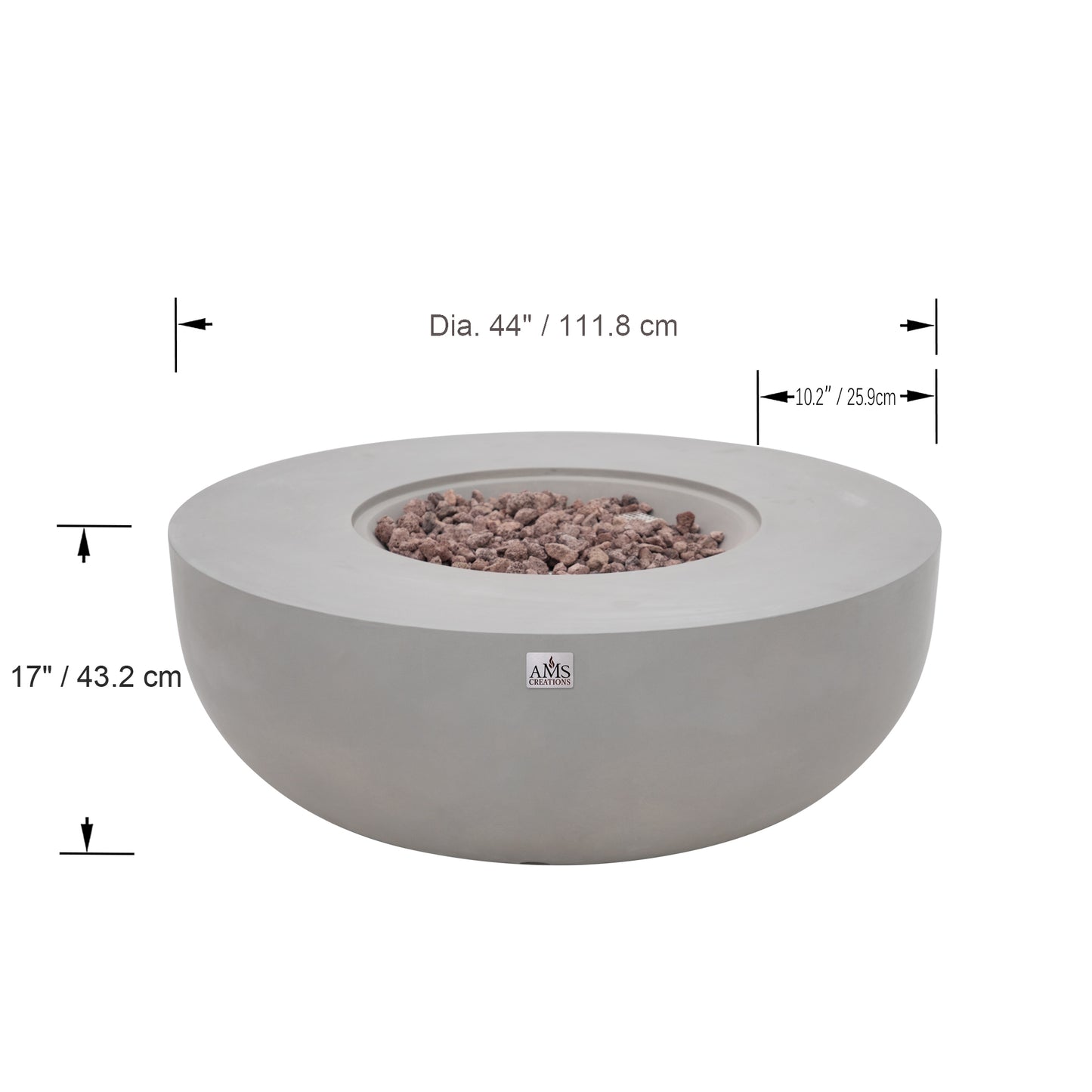 ECLIPSE Fire Bowl - Round (44"Dia.x17")