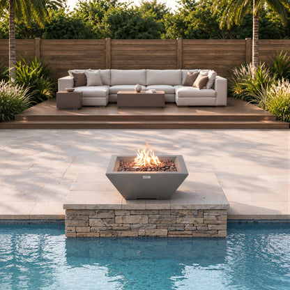 ROCKLAND Pool Fire Bowl Only- Square (27x27x11")